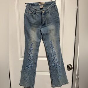 Vintage Daniel Blue Flare Wide Leg Jeans size‎ 7/8